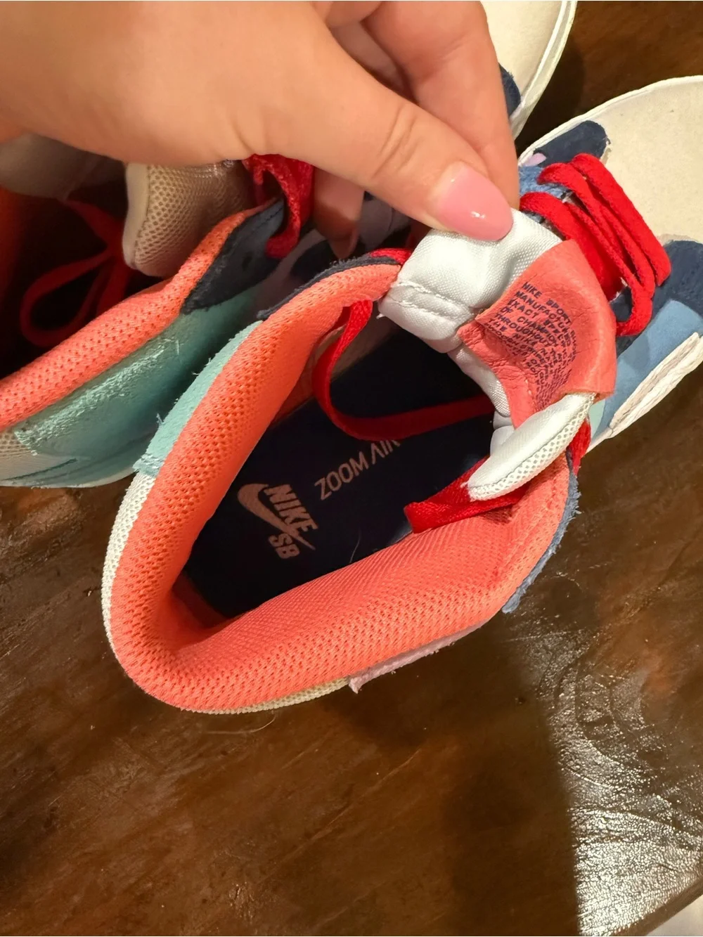 Colorblock High-Top Nike Sneakers - Pink, Mint & Navy